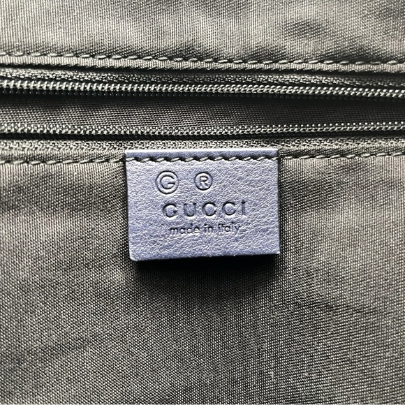 GUC Gucci Bamboo Navy Blue Shoulder Bag w/ COA - Picture 11 of 16